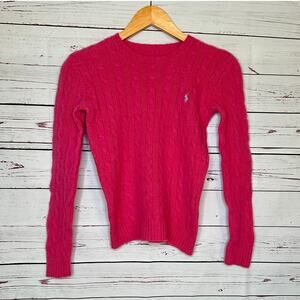 Ralph Lauren Pink Cable knit size small